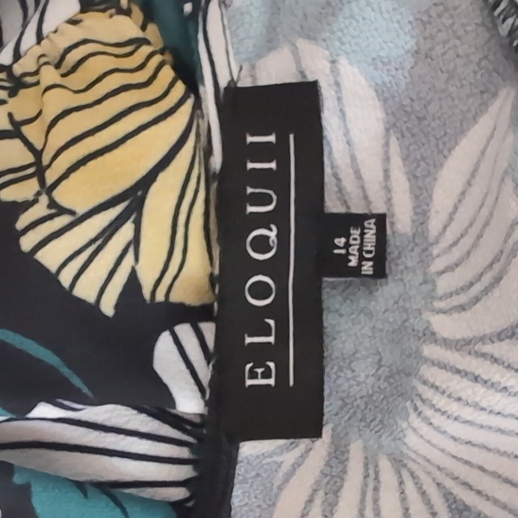 Eloquii floral top, sz 14. - Picture 3 of 6